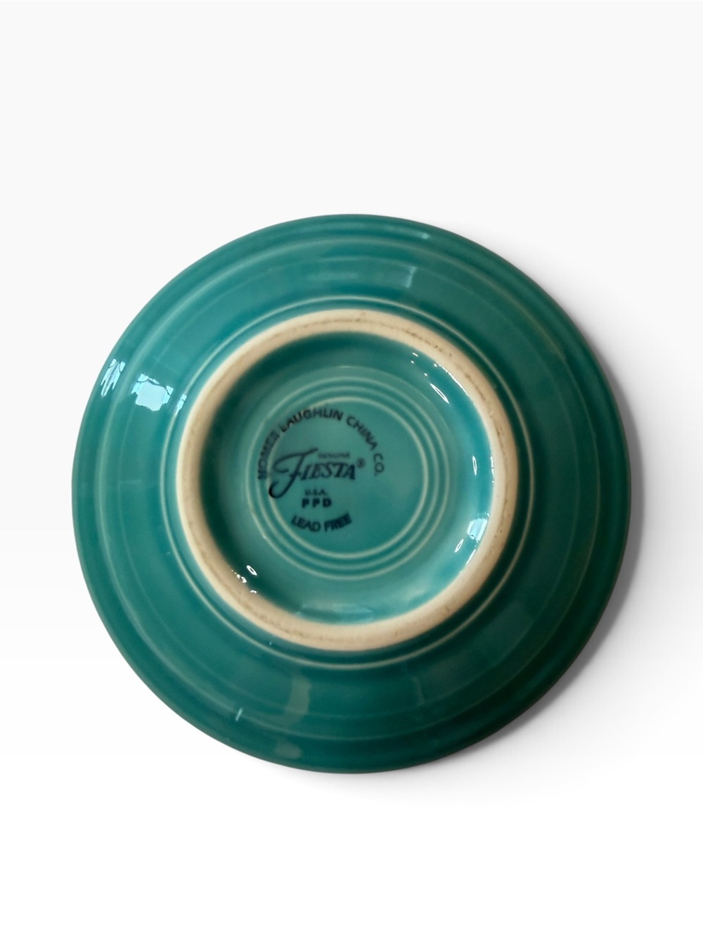 Fiestaware Turquoise Espresso Cup and Saucer - Picture 5 of 6